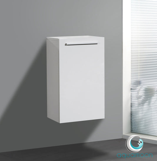 Aquamoon Milan White Bathroom Storage Cabinet