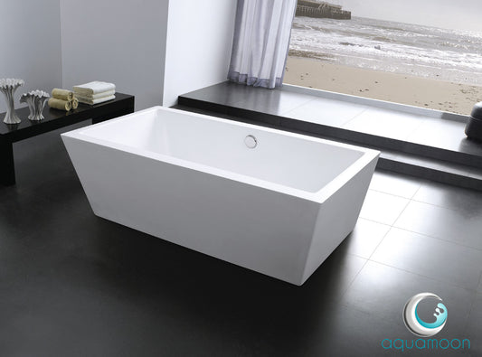 Aquamoon Paris White Freestanding Soaking Bathtub