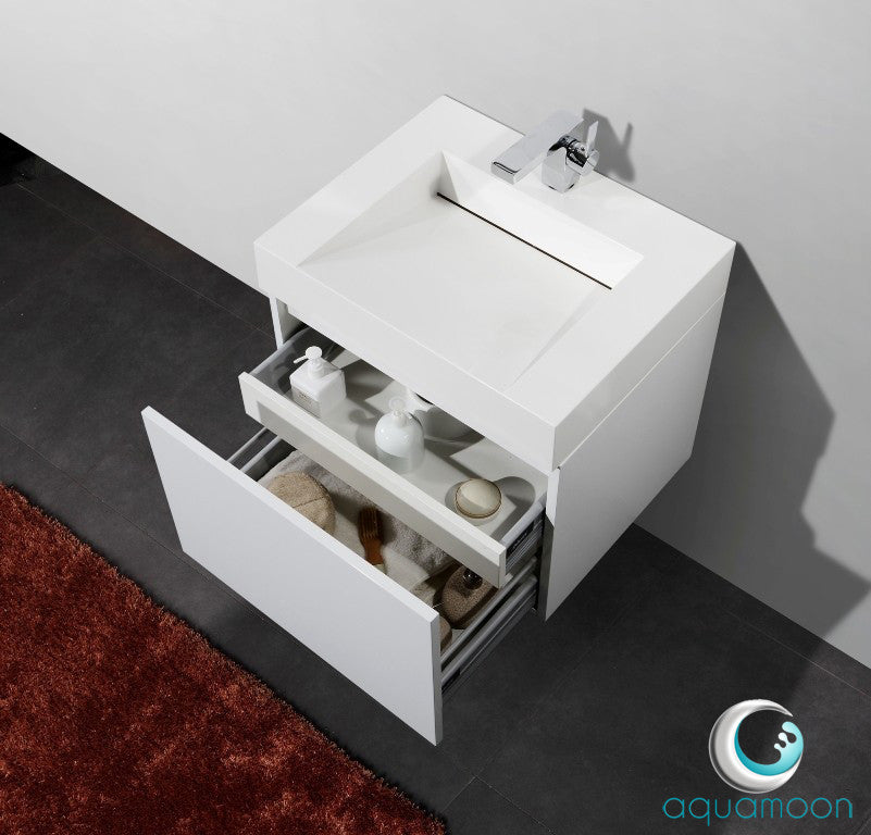 Aquamoon Venice 24 White Modern Bathroom Vanity