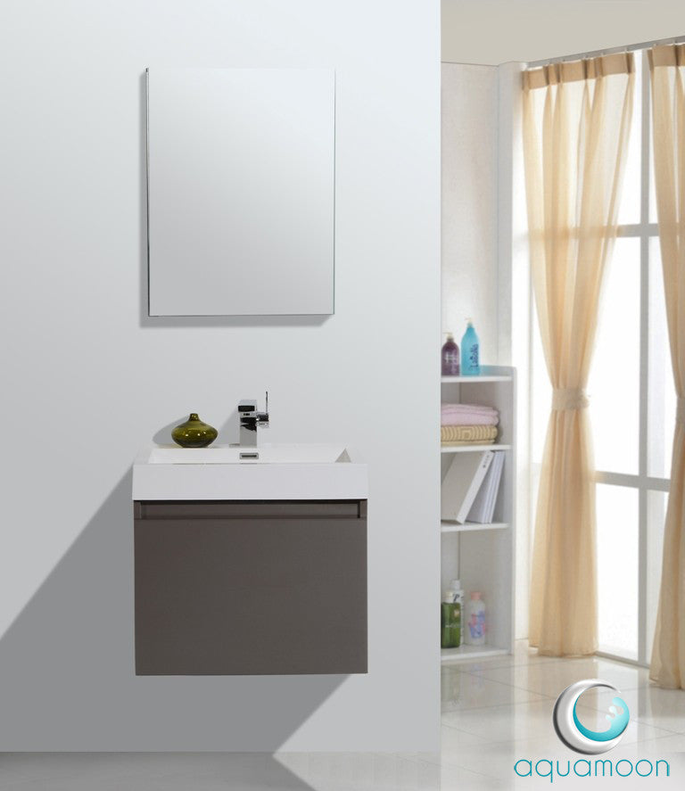 Aquamoon Venice 24 Grey Brown Modern Bathroom Vanity
