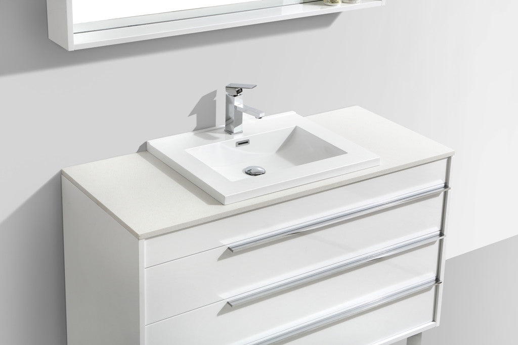 Aquamoon Roma 48 Modern Bathroom Vanity Set - White