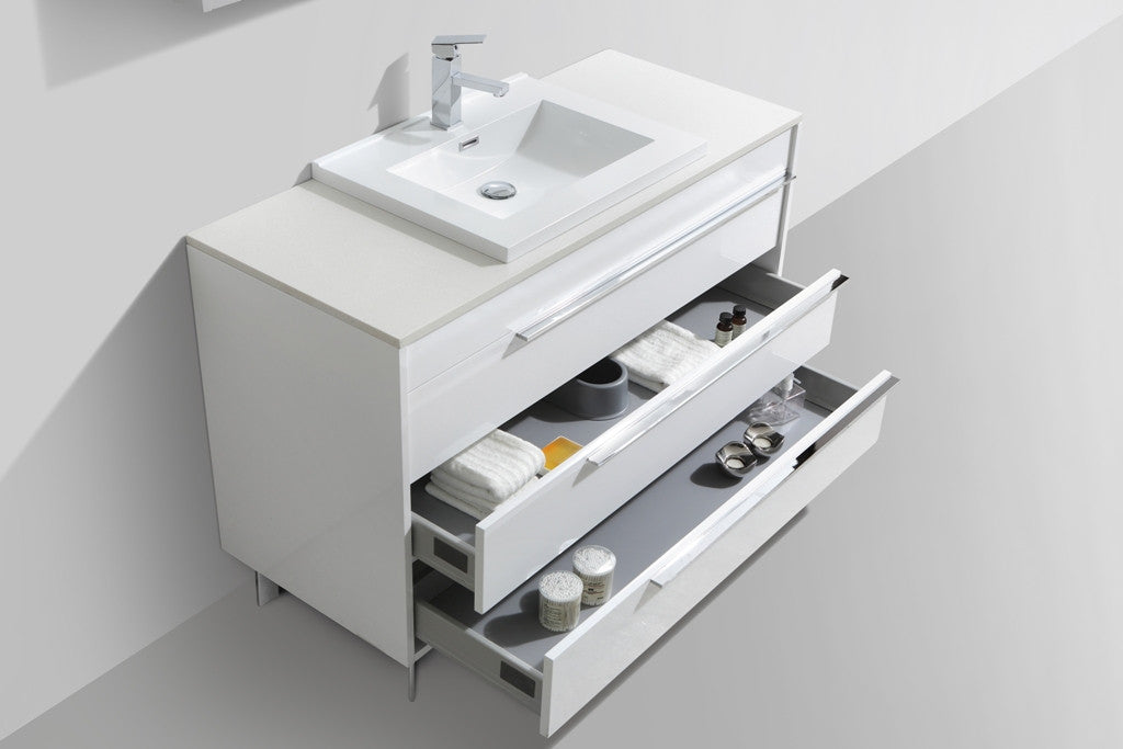 Aquamoon Roma 48 Modern Bathroom Vanity Set - White