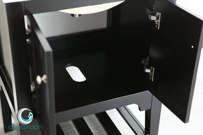 Aquamoon Rimini 24 Bathroom Vanity Set - Black