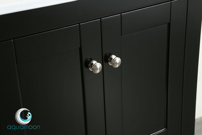 Aquamoon Rimini 24 Bathroom Vanity Set - Black