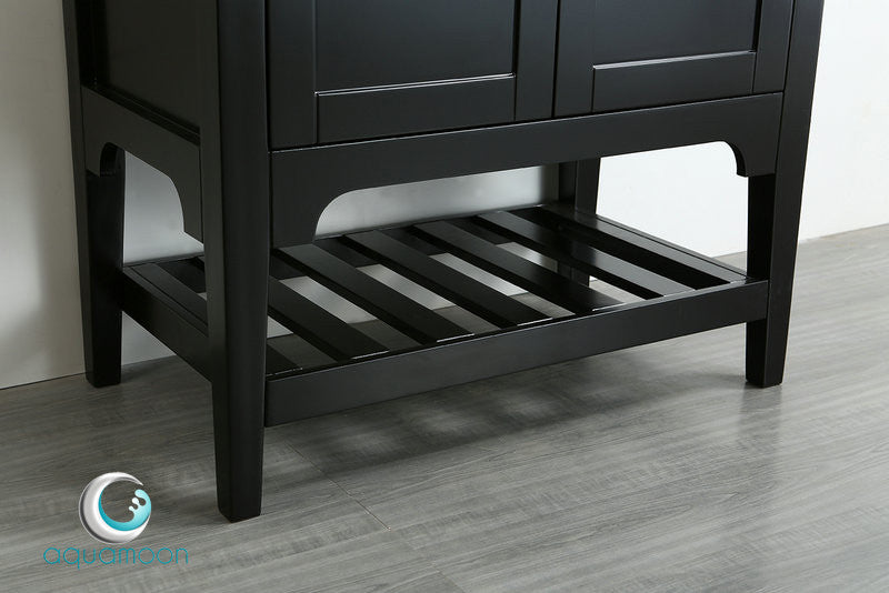 Aquamoon Rimini 31 Bathroom Vanity Set - Black