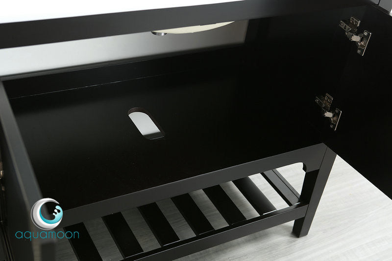 Aquamoon Rimini 39 Bathroom Vanity Set - Black