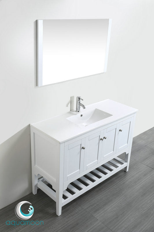 Aquamoon Rimini 48 Bathroom Vanity Set - White