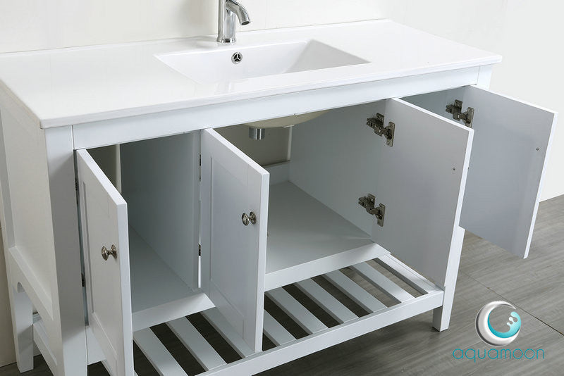 Aquamoon Rimini 48 Bathroom Vanity Set - White
