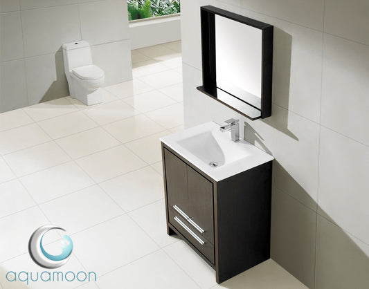 Aquamoon Granada 30 Modern Bathroom Vanity Set - Wenge