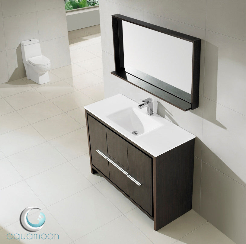 Aquamoon Granada 48 Modern Bathroom Vanity Set - Wenge