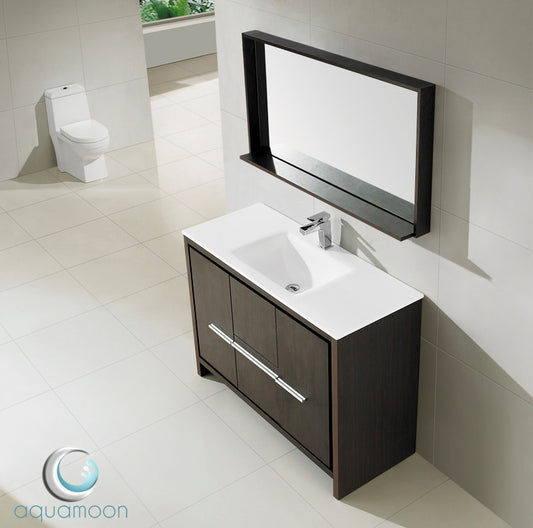 Aquamoon Granada 48 Modern Bathroom Vanity Set - Wenge