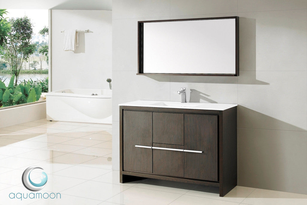 Aquamoon Granada 48 Modern Bathroom Vanity Set - Wenge