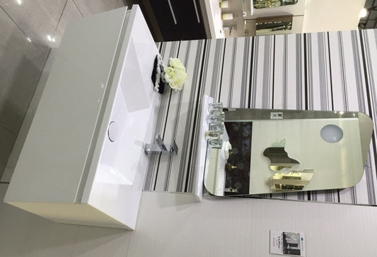 Aquamoon Hara 39 Modern Bathroom Vanity Set - White