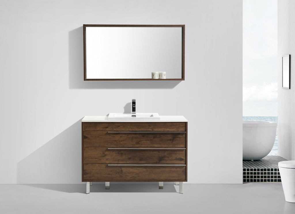 Aquamoon Roma 48 Modern bathroom Vanity Set - Rosewood