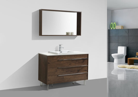 Aquamoon Roma 48 Modern bathroom Vanity Set - Rosewood