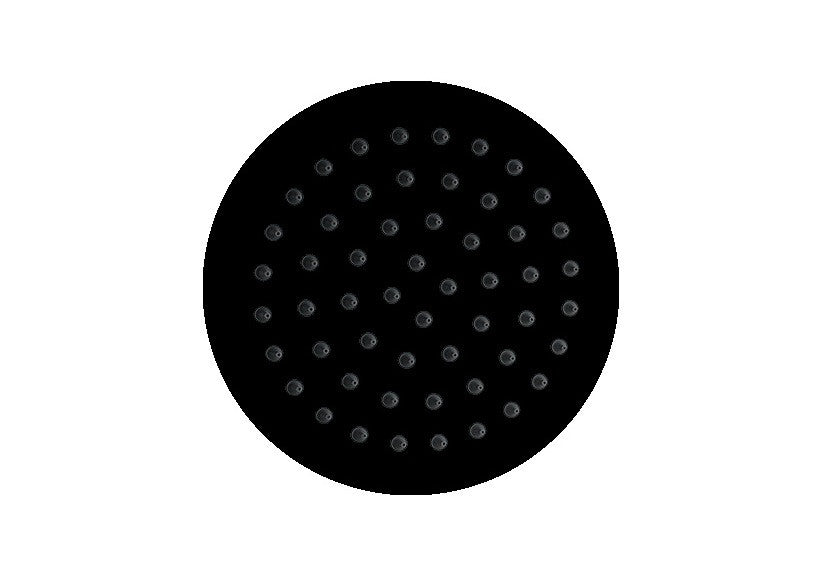 Aquamoon Round 8" Shower Head - Black