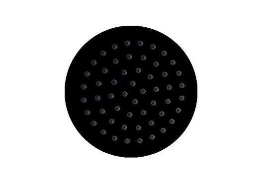 Aquamoon Round 8" Shower Head - Black