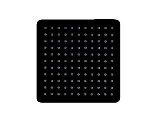 Aquamoon Square 10" x 10" Shower Head - Black