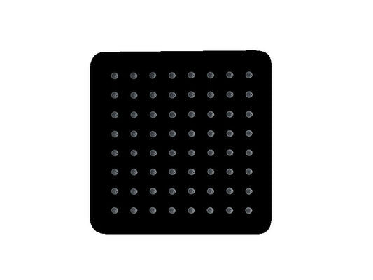 Aquamoon Square 8" x 8" Shower Head - Black