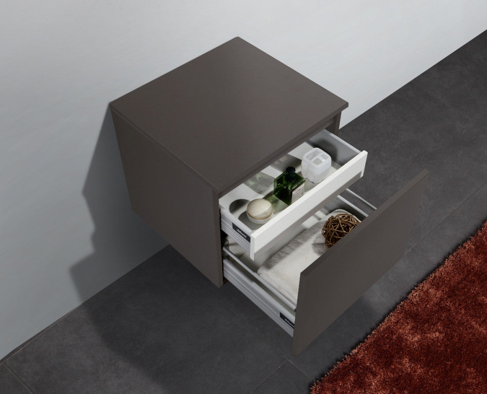 Aquamoon Venice Modern Side Cabinet - Grey Brown