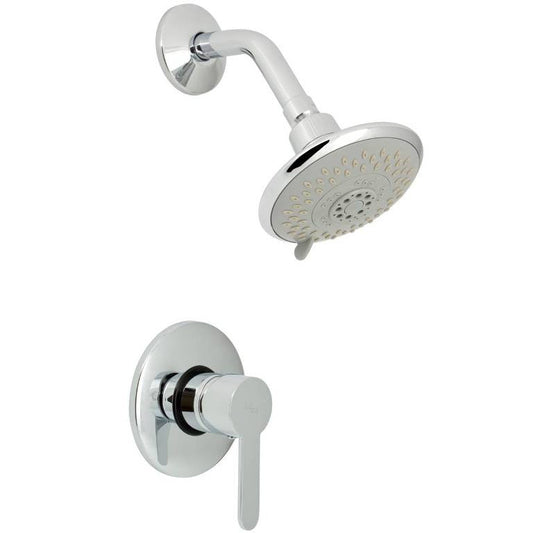 Mz Aurin Modern Bathroom Shower Set - Chrome