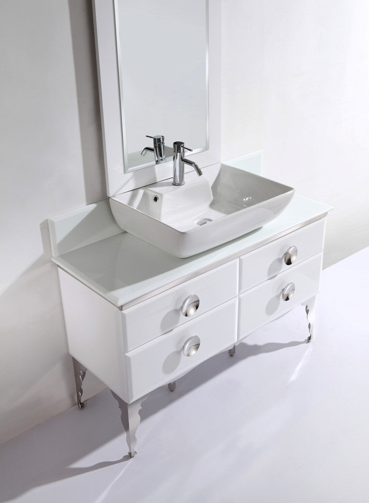 Aquamoon Avatar 47 Modern Bathroom Vanity Set - White