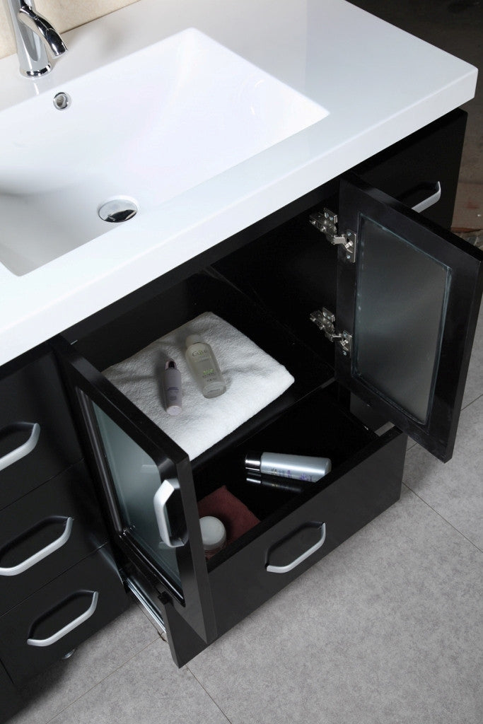 DESIGN ELEMENT Stanton 72" Double Drop-In Sink Vanity Set