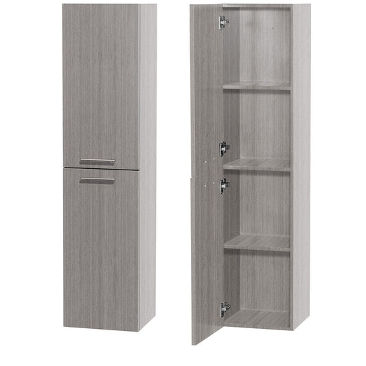 Bailey Wall Cabinet By Wyndham Collection - Gray Oak