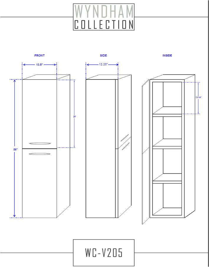 Bailey Wall Cabinet By Wyndham Collection - Espresso