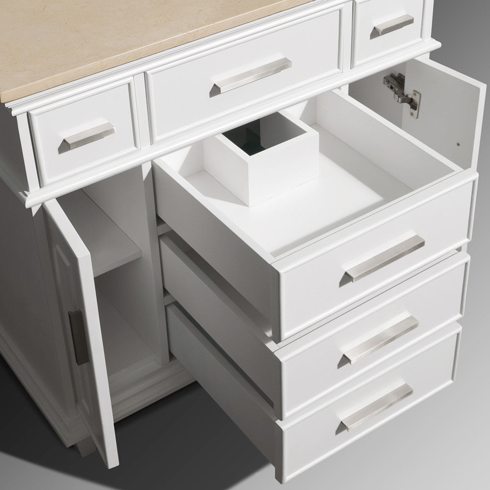 Berkeley 36-Inch Single Bathroom Vanity - White