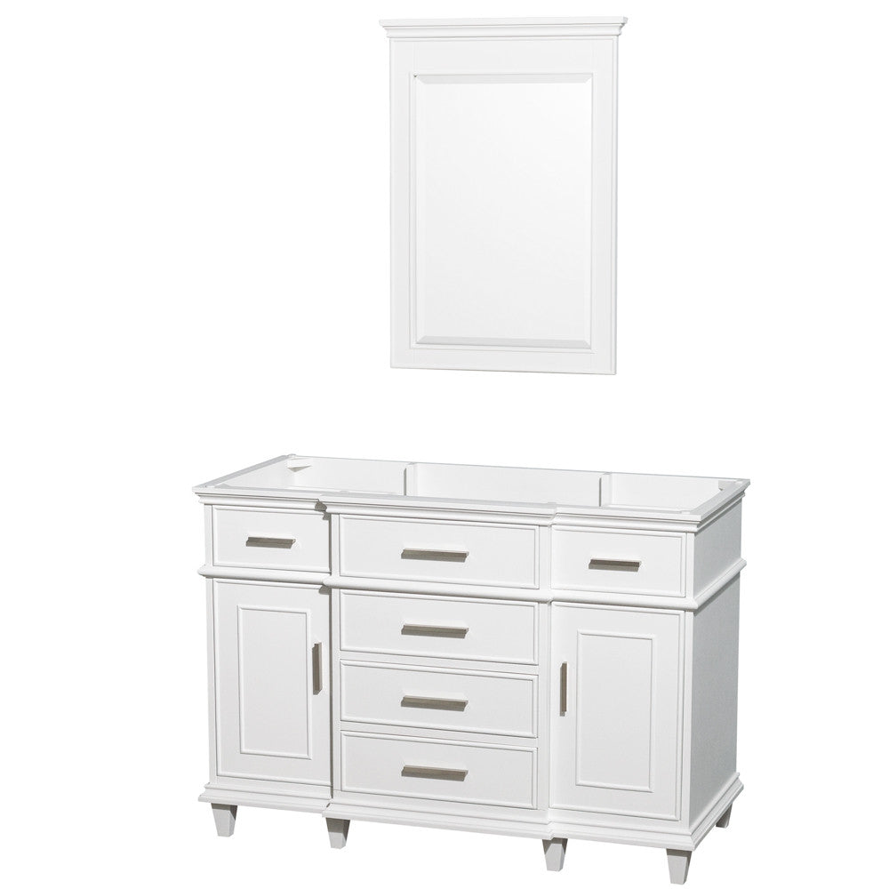Berkeley 48-Inch Single Bathroom Vanity - White
