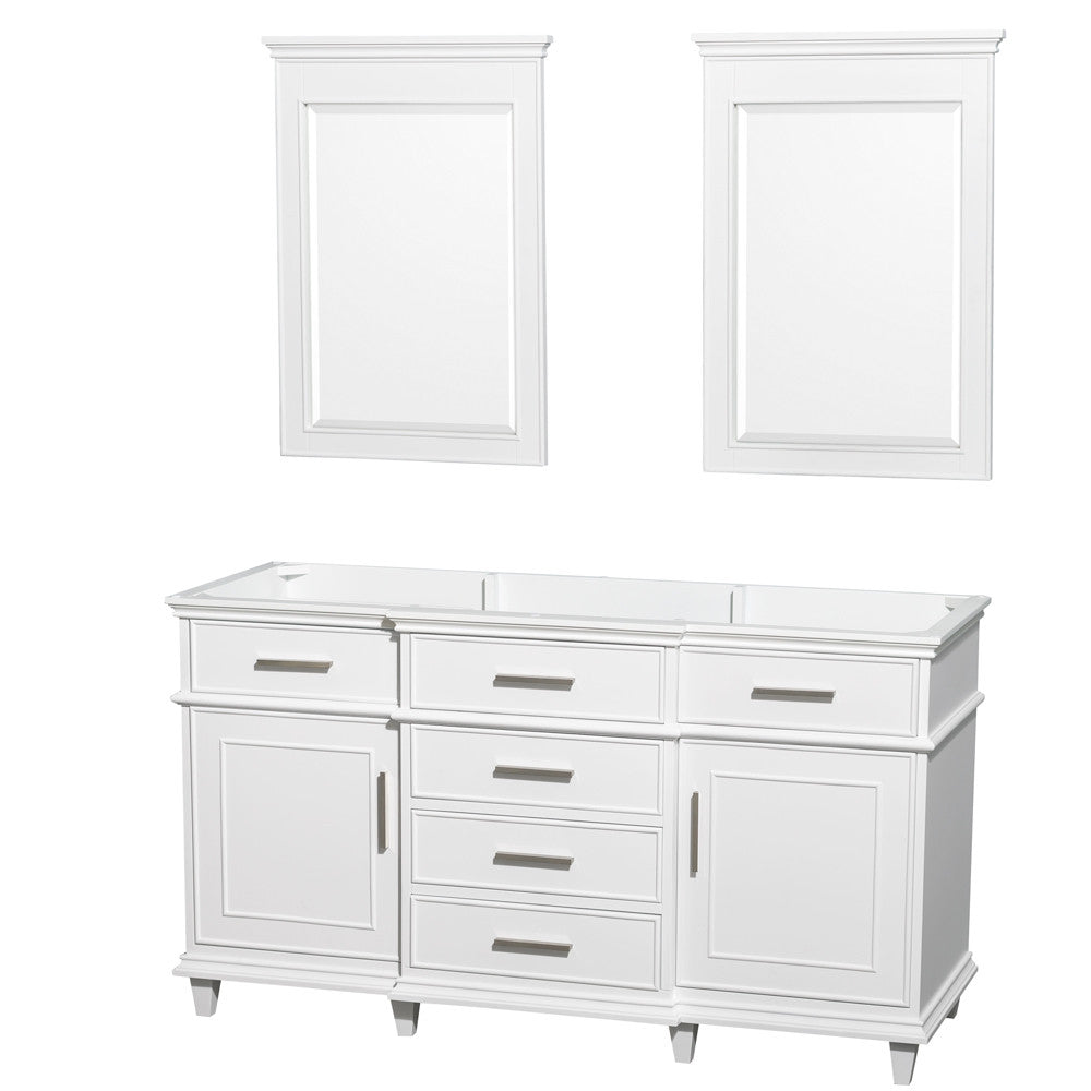 Berkeley 60-Inch  Double Bathroom Vanity - White