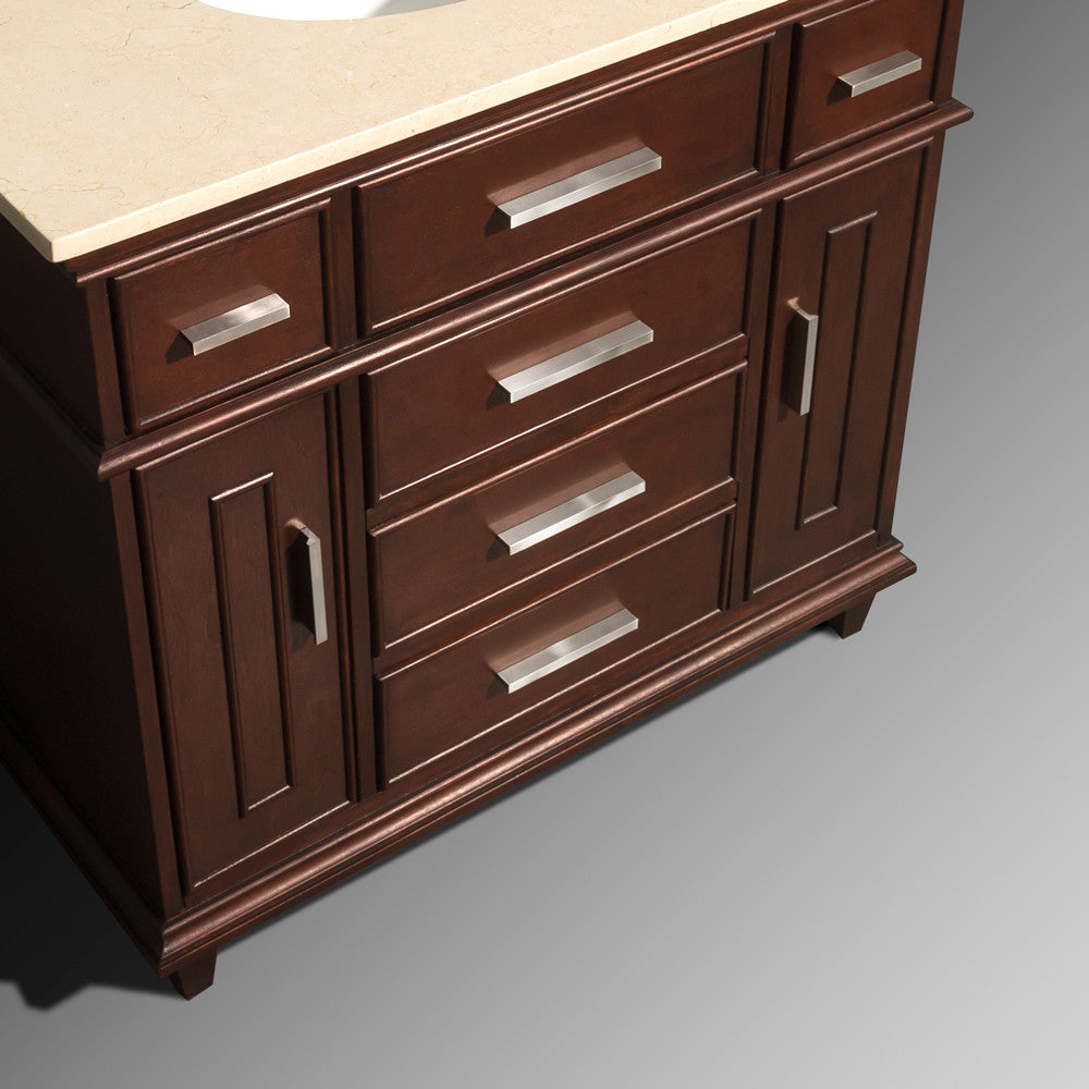 Berkeley 36-Inch Single Bathroom Vanity - Dark Chestnut