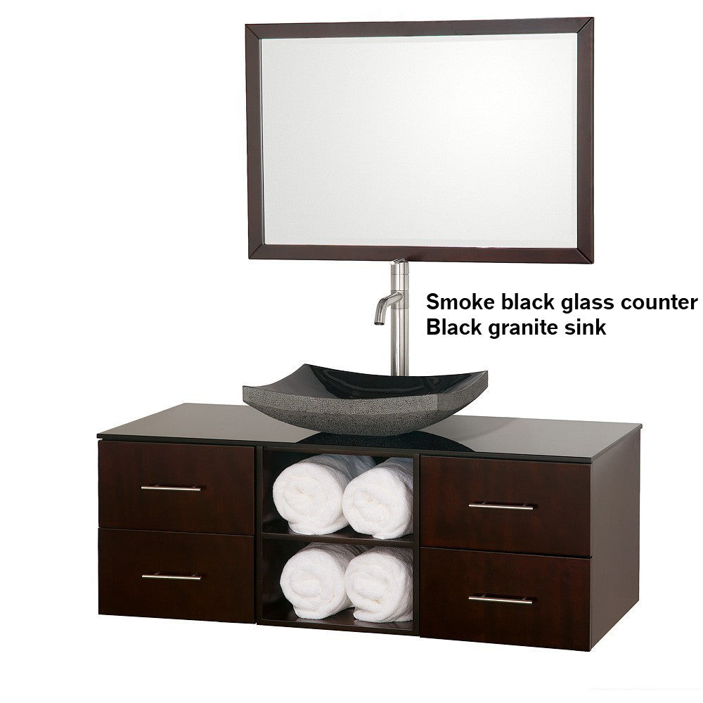 Abba 48-Inch Vanity Set - Espresso