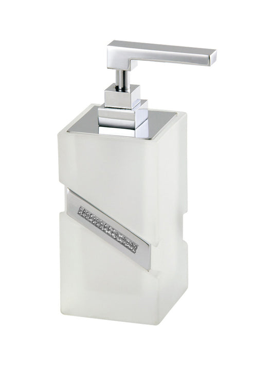 Carmen table glass soap dispenser - Chrome