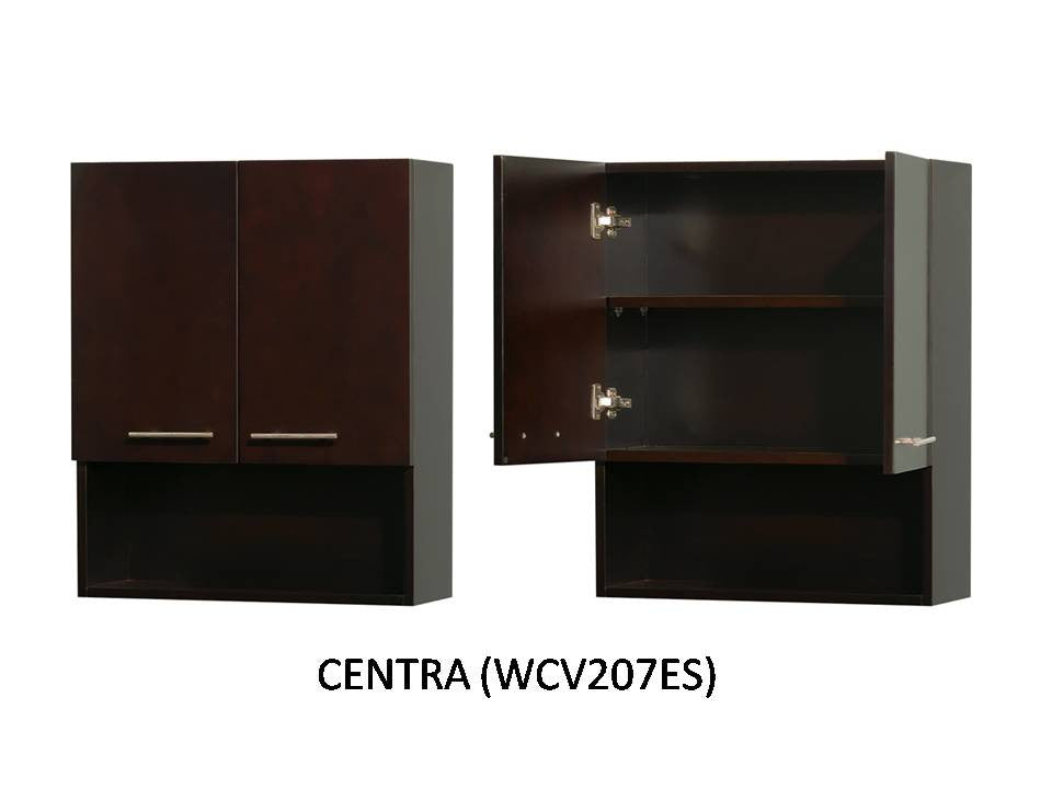 WYNDHAM COLLECTION Centra 24" Bathroom Vanity Set - Espresso