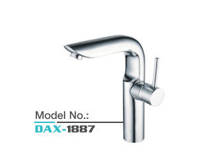 Dax-1887 Short Single Hole Mount Modern Bathroom Vanity Faucet