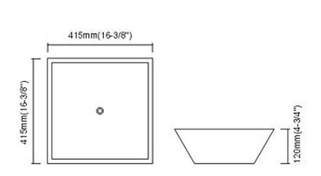 Dax-230 Modern Bathroom Vessel Sink (Ceramic)