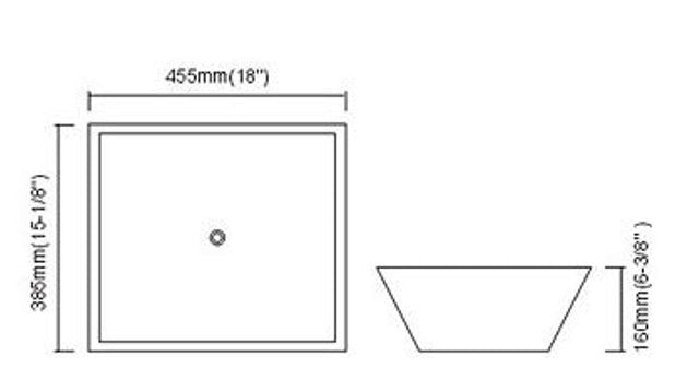 Dax-233 Modern Bathroom Vessel Sink (Ceramic)