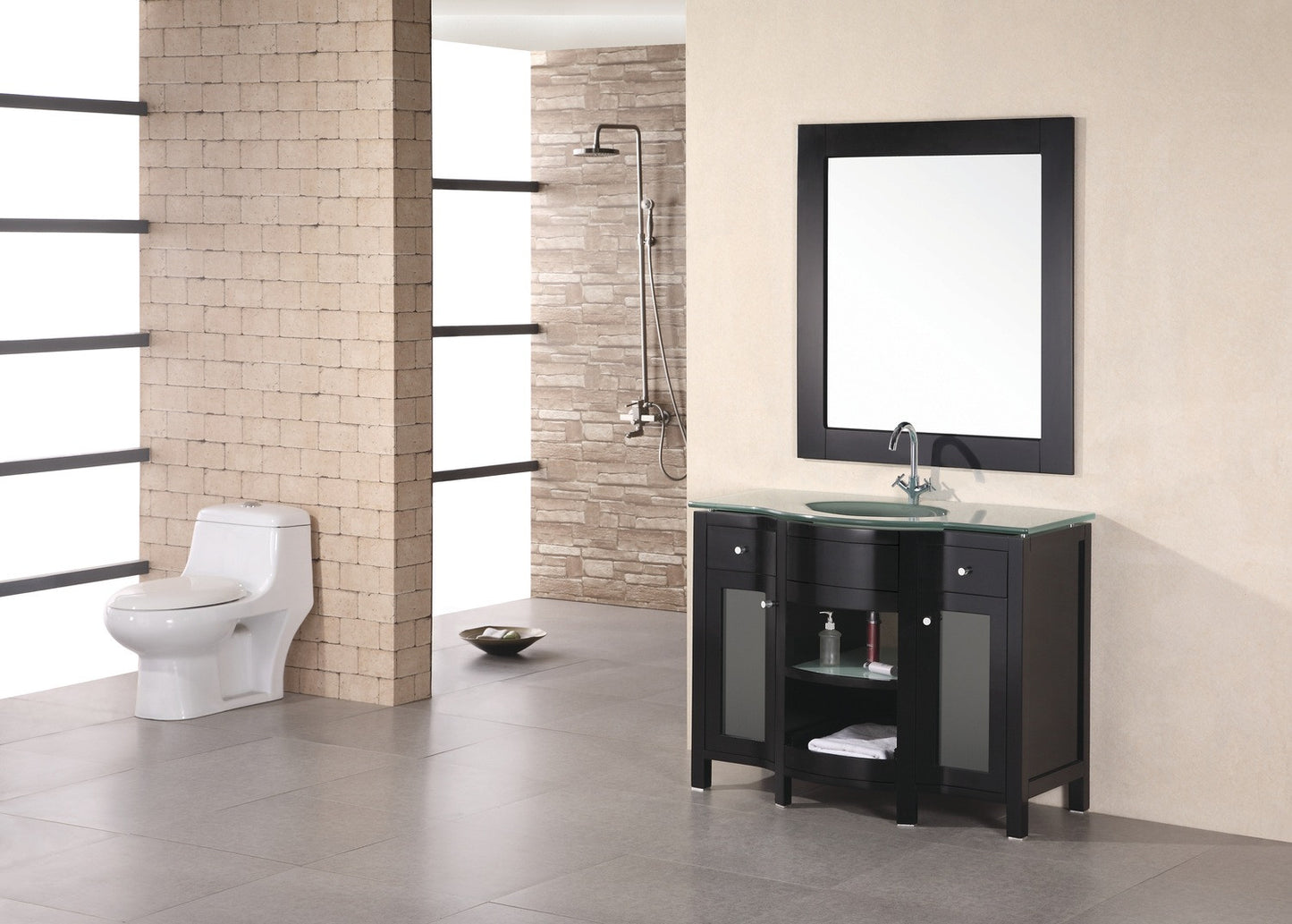 DESIGN ELEMENT Rome 43" Single Drop-In Sink Vanity Set