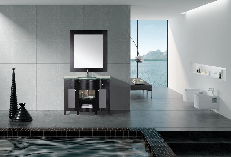 DESIGN ELEMENT Rome 43" Single Drop-In Sink Vanity Set