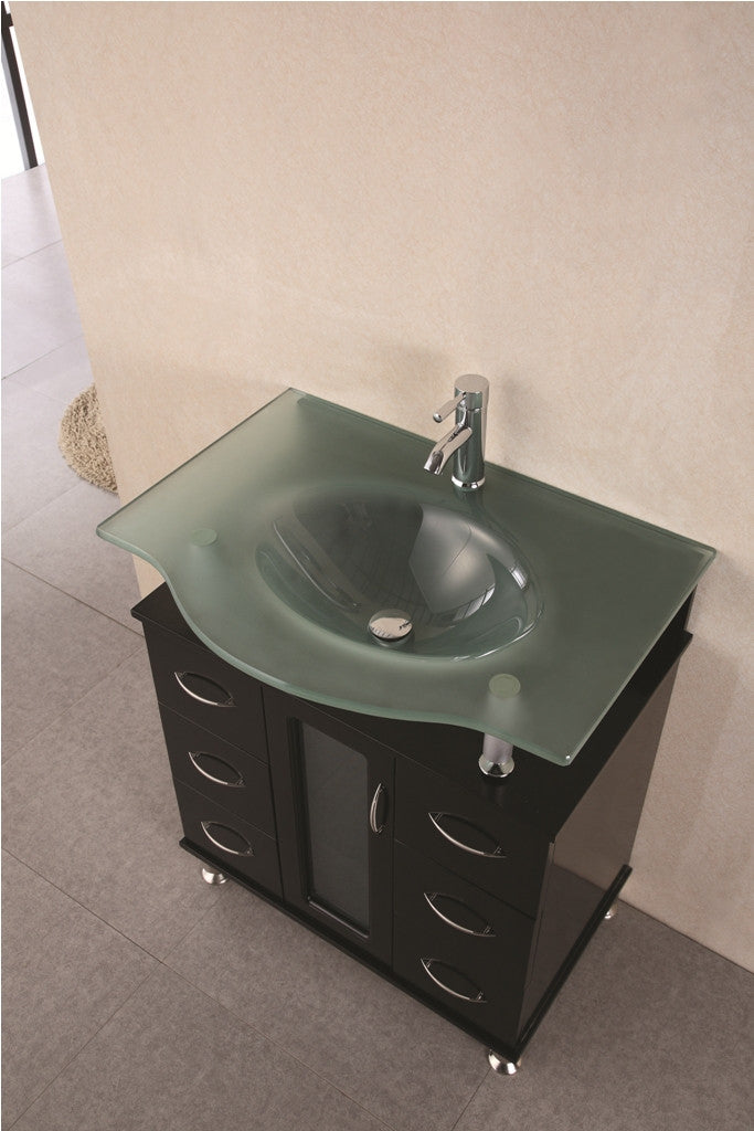 DESIGN ELEMENT Huntington 30" Single Drop-In Sink Vanity Set