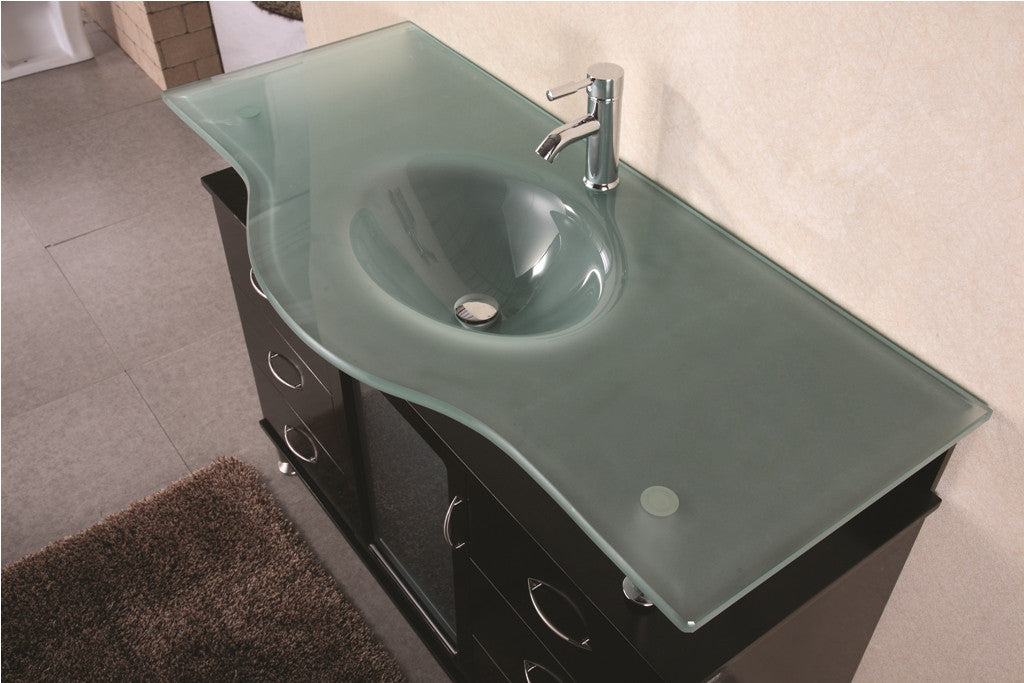 DESIGN ELEMENT Huntington 48" Single Drop-In Sink Vanity Set