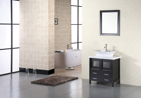 DESIGN ELEMENT Elite 30" Single Vessel Sink Vanity Set