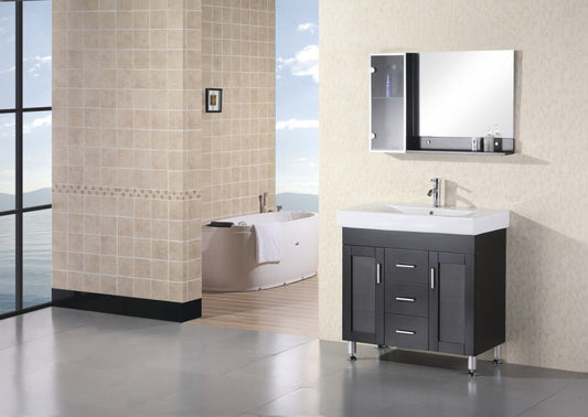 DESIGN ELEMENT Milan 36" Single Drop-In Sink Vanity