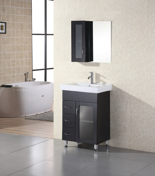 DESIGN ELEMENT Milan 24" Single Drop-In Sink Vanity