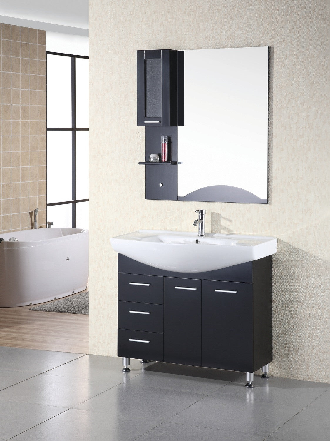DESIGN ELEMENT Sierra 40" Single Drop-In Sink Vanity