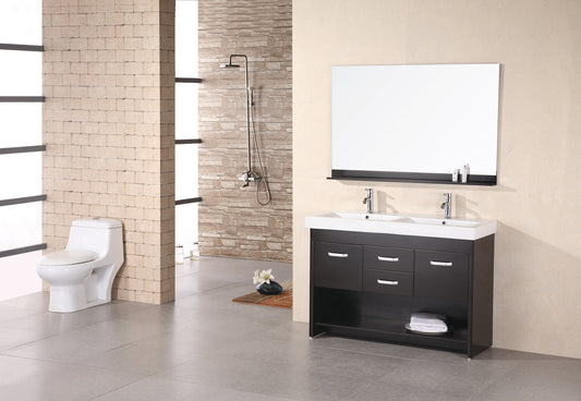 DESIG ELEMENT Citrus 48" Double Sink Vanity Set