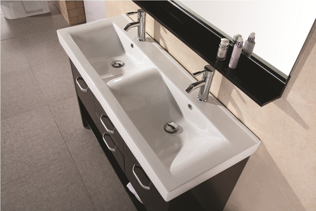 DESIG ELEMENT Citrus 48" Double Sink Vanity Set