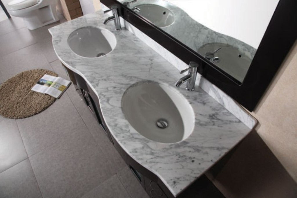 DESIGN ELEMENT Bello 61" Double Sink Vanity Set